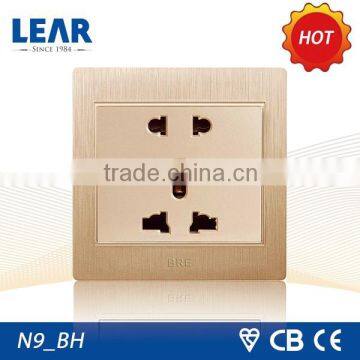 3D texture Design N9 series plastic plug socket