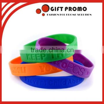 Promotional Debossed Scented Silicone Wristbands