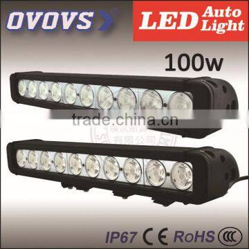 2014 auto pars 100w auto led light flood/spot/combo beam off road led light bar 12v