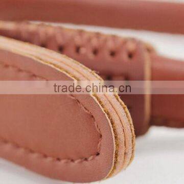 Strong Genuine Real Leather Dog Pet Cat Leash Lead Rope Collar Brown Adjustable photo-4