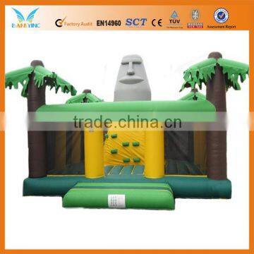 Interactive game kids indoor climbing wall with bouncer