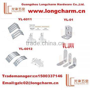 China Longcharm supplier arc-shaped GB zinc alloy metal angle bracket