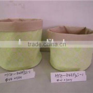 Yellow printing household arts and crafts paper straw bag