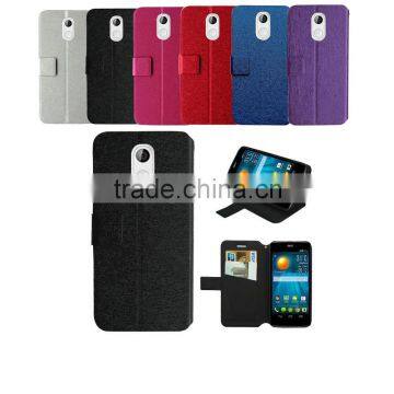 Colorful wallet leather case for Acer Liquid Z200 case silk slim stand wallet leather high quality factory price