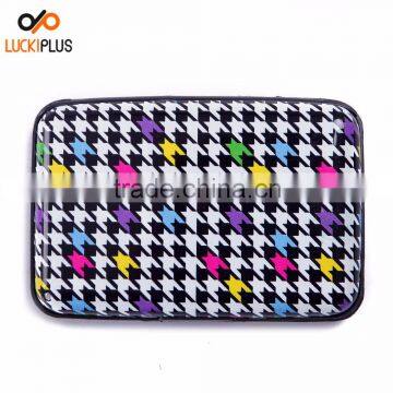 Luckiplus Inventory Colorful Chequer Wallets Identity Theft Blocker