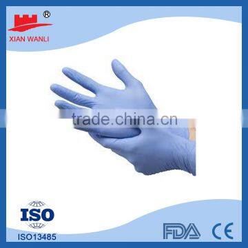 powered Disposable nitrile coated exam cheap nitrile gloves colored nitrile gloves