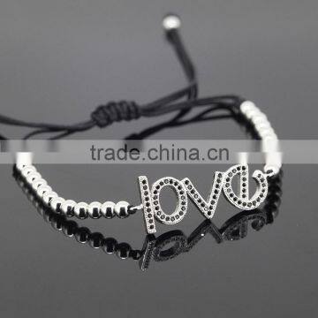 2016 Handcrafted Jewelry 24k New Gold Chain Couple Love Design Beads Boy and Girl Woven Friendship Bracelet photo-4