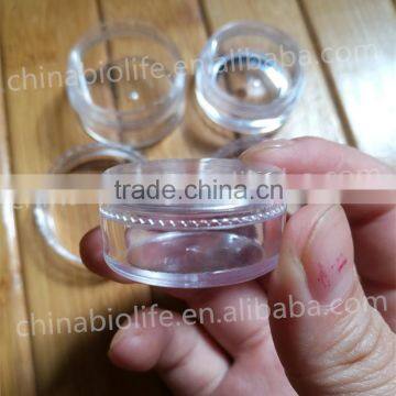 Small Round Empty Clear Plastic Jar With Lids