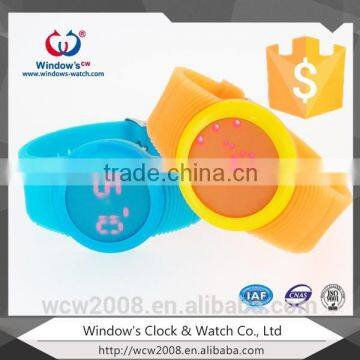 colourful touch screen watch for teenager led bracelet watch