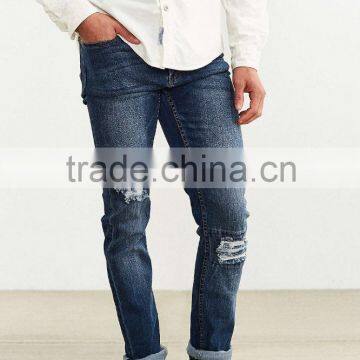 Zega Apparel Fashion Men fancy jeans ripped cheap jeans for men denim innovative design skinny jeans