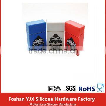 Silkscreen Printing Logo Craft and Matt Surface Finish silicone cigarette case