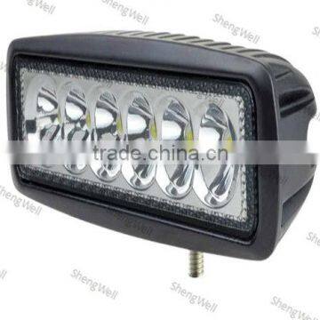 18W 10-30v DC IP67 epistar led work light ShengWell factory 12month warranty led work light car 18w led work light