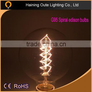 Hot sale A60 G45 G80 G95 G125 G80 40w string lights edison e27 vintage edison light bulb 100w