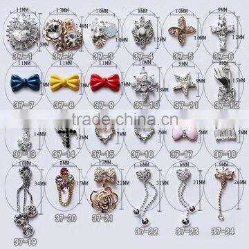 Factory nail art Japan style black pearl 3d nail art charms