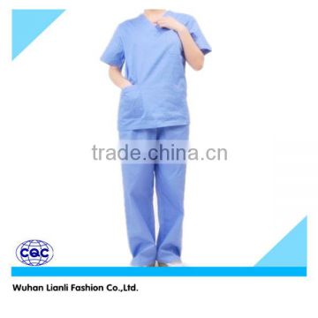 Hospital doctor summer scrubs surgery uniforms suit v-neck medical