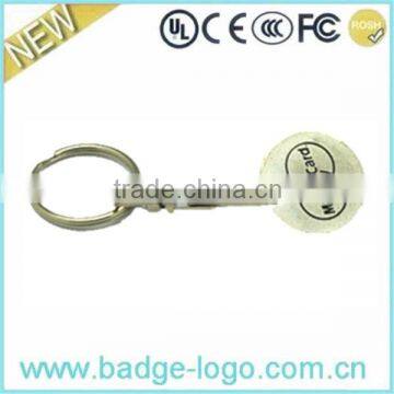 promotional shopping cart token keychain