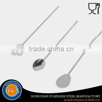 Factory custom Bar Metal spoon stirrer stick