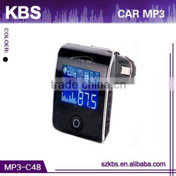 Professional With LCD Display Car Mp3 Fm Modulator Sd Mmc Usb