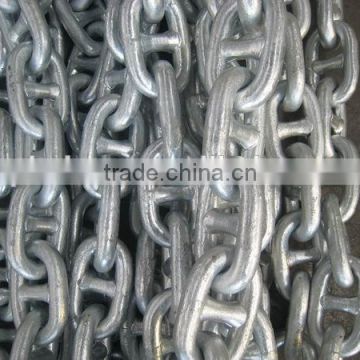 bright galvanized Din766 short link chain for ship