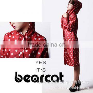 BEARCAT Personality Slim Raincoat,dot Women Poncho photo-1