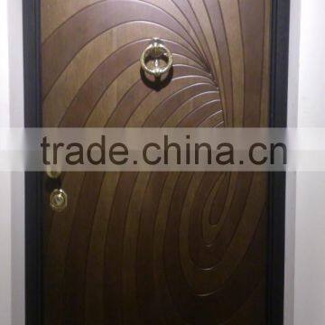 Italian steel wooden armored door three-dimensional design