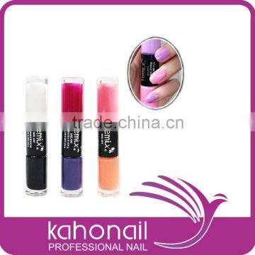 2014 yiwu cheap harmony wholesale nail polish new dual ended nail polishes with SGS MSDS and private label