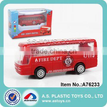 Hot sale 1:72 Free wheel die cast fire engine