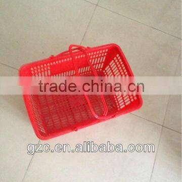 with handle shopping plastic basket