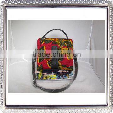 Women wax fabric Leather Shoulder Bags Top-Handle Handbag Tote Purse Bag