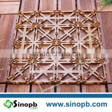 Interlocking Plastic Plank Plastic Composite Deck Tiles