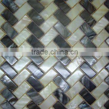 Hot Sale Luxury Triangular Random Mixed Color Spell Shell Mosaic Tiles photo-6