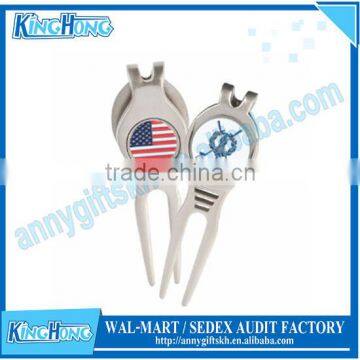Magnetic Divot repair tool with ball marker
