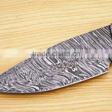 A STUNNING/SMART IMAGES WITH OLIVE WOOD HANDLE DAMASCUS STEEL HUNTING KNIFE photo-2