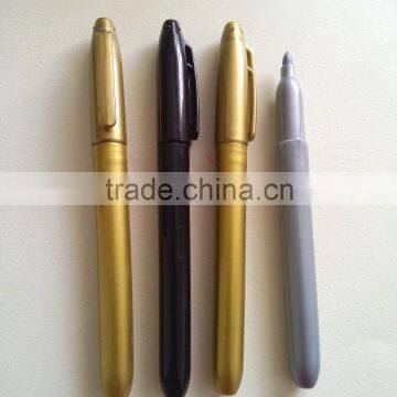 hot selling Gold silver color metallic marker pens with water based ink