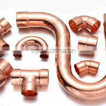 Copper pipe fitting connectors tee/elbow/bend/coupling fitting