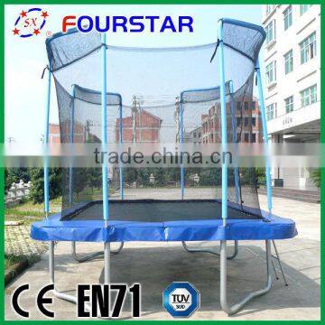 8*12FT Rectangle Trampoline with Safety Net for High Jump for Sale