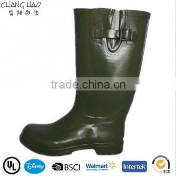 (CH-2518) popular olive men outdoor rubber boots industry work boots cheap shoe