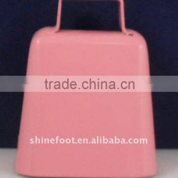 3inch metal cowbell A2-C050 with your logo and lanyard for sporting events as noise maker (E046 )