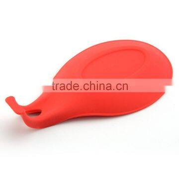 Colorful Soft Soup Spoon Rest Silicone Kitchen Spoon Rest photo-2