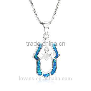 Opal Single Big Stone Pendant designs for Women Natural Stone Pendent