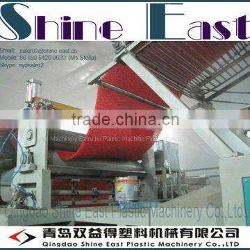 PVC Coil Mat Extrusion Line for Spinning Carpet in Plastic Machine