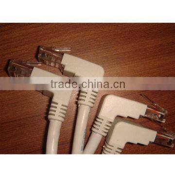 2ft CAT5e RJ45 Shielded 90 Degree Down to Straight FTP Ethernet LAN Cabl photo-2