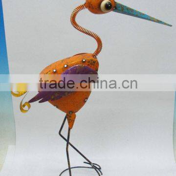 Made in China Vivid Large Metal Flamingo Statue Ornament photo-3
