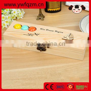 custom logo wooden custom printed pencil case