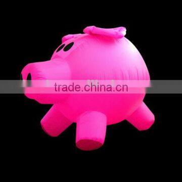 Lovely Pink Inflatable Pig 3D Model for Sale