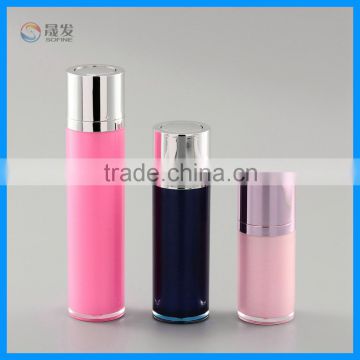 Round rotate cosmetic lotion pump bottle