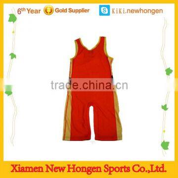 stylish custom logo sublimated wrestling singlets for sale