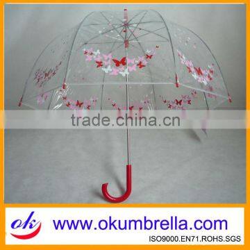 23"x8k umbrella plastic transparent from China