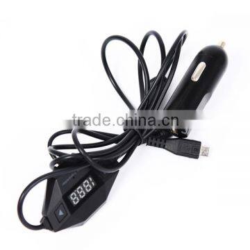 car fm transmitter for mobile phone with handsfree talk function and LCD frequency display