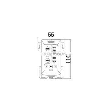 200W Electronic Police Siren Amplifier 6 Tone Car Alarm Siren LHZ-200MK2 photo-2